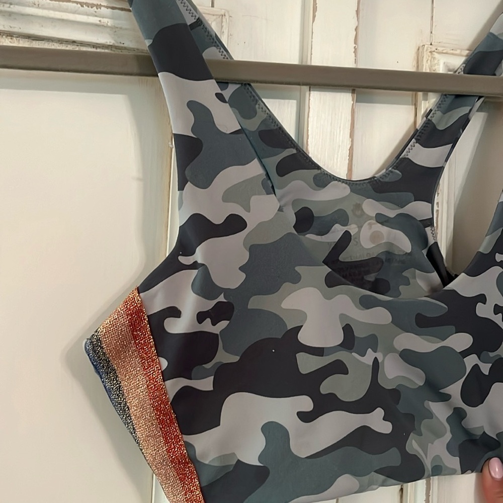 SPIRITUAL GANGSTER CAMO SPORTS BRA